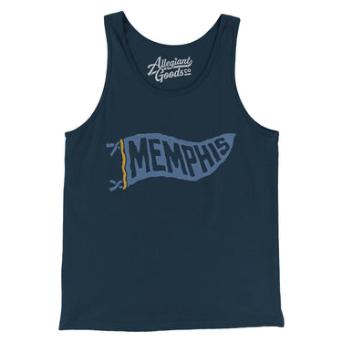 Memphis Pennant Men/Unisex Tank Top-Allegiant Goods Co. Vintage Sports Apparel