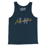 Memphis Tn Overprinted Men/Unisex Tank Top-Allegiant Goods Co. Vintage Sports Apparel