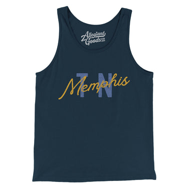 Memphis Tn Overprinted Men/Unisex Tank Top-Allegiant Goods Co. Vintage Sports Apparel
