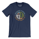 Micanopy Florida Retro Badge Men/Unisex T-Shirt-Navy-Allegiant Goods Co. Vintage Sports Apparel