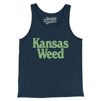 Kansas Weed Men/Unisex Tank Top-Allegiant Goods Co. Vintage Sports Apparel