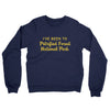 I've Been To Petrified Forest National Park Midweight French Terry Crewneck Sweatshirt-Navy-Allegiant Goods Co. Vintage Sports Apparel
