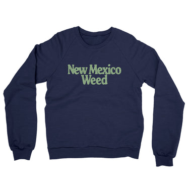 New Mexico Weed Midweight French Terry Crewneck Sweatshirt-Allegiant Goods Co. Vintage Sports Apparel