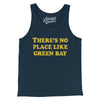 There's No Place Like Green Bay Men/Unisex Tank Top-Navy-Allegiant Goods Co. Vintage Sports Apparel