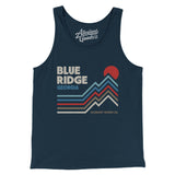 Blue Ridge Georgia Men/Unisex Tank Top-Navy-Allegiant Goods Co. Vintage Sports Apparel