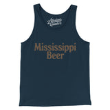 Mississippi Beer Men/Unisex Tank Top-Navy-Allegiant Goods Co. Vintage Sports Apparel
