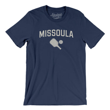 Missoula Pickleball Men/Unisex T-Shirt-Navy-Allegiant Goods Co. Vintage Sports Apparel
