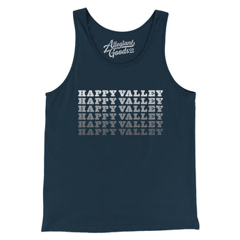 Happy Valley Repeat Men/Unisex Tank Top-Navy-Allegiant Goods Co. Vintage Sports Apparel