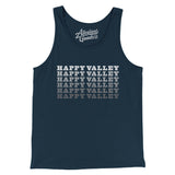 Happy Valley Repeat Men/Unisex Tank Top-Navy-Allegiant Goods Co. Vintage Sports Apparel