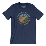 Payson Arizona Retro Badge Men/Unisex T-Shirt-Navy-Allegiant Goods Co. Vintage Sports Apparel