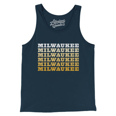 Milwaukee Repeat Men/Unisex Tank Top-Allegiant Goods Co. Vintage Sports Apparel