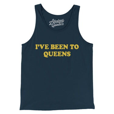 I've Been To Queens Men/Unisex Tank Top-Navy-Allegiant Goods Co. Vintage Sports Apparel