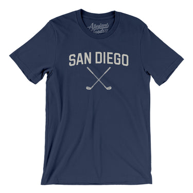 San Diego Golf Men/Unisex T-Shirt-Navy-Allegiant Goods Co. Vintage Sports Apparel