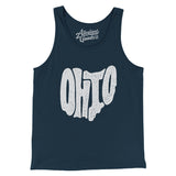 Ohio State Shape Text Men/Unisex Tank Top-Allegiant Goods Co. Vintage Sports Apparel