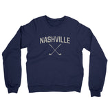 Nashville Golf Midweight French Terry Crewneck Sweatshirt-Navy-Allegiant Goods Co. Vintage Sports Apparel