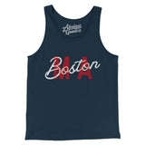 Boston Ma Overprint Overprinted Men/Unisex Tank Top-Allegiant Goods Co. Vintage Sports Apparel