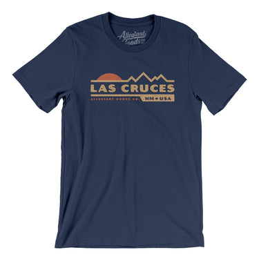Las Cruces Mountain Sunset Men/Unisex T-Shirt-Navy-Allegiant Goods Co. Vintage Sports Apparel