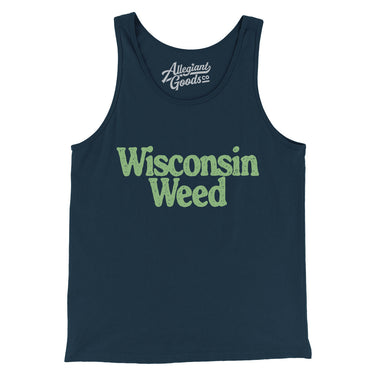 Wisconsin Weed Men/Unisex Tank Top-Allegiant Goods Co. Vintage Sports Apparel