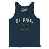 St. Paul Golf Men/Unisex Tank Top-Navy-Allegiant Goods Co. Vintage Sports Apparel