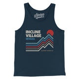 Incline Village Nevada Men/Unisex Tank Top-Navy-Allegiant Goods Co. Vintage Sports Apparel