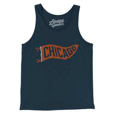 Chicago Pennant Men/Unisex Tank Top-Allegiant Goods Co. Vintage Sports Apparel