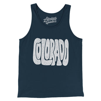Colorado State Shape Text Men/Unisex Tank Top-Allegiant Goods Co. Vintage Sports Apparel