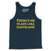 There's No Place Like Cleveland Men/Unisex Tank Top-Navy-Allegiant Goods Co. Vintage Sports Apparel