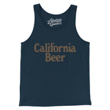 California Beer Men/Unisex Tank Top-Navy-Allegiant Goods Co. Vintage Sports Apparel