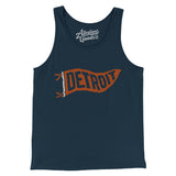 Detroit Pennant Men/Unisex Tank Top-Allegiant Goods Co. Vintage Sports Apparel