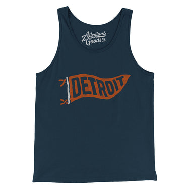 Detroit Pennant Men/Unisex Tank Top-Allegiant Goods Co. Vintage Sports Apparel