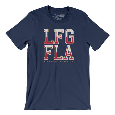 Lfg Fla Men/Unisex T-Shirt-Navy-Allegiant Goods Co. Vintage Sports Apparel