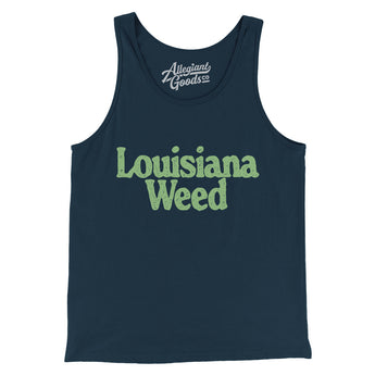 Louisiana Weed Men/Unisex Tank Top-Allegiant Goods Co. Vintage Sports Apparel