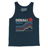 Denali Alaska Men/Unisex Tank Top-Navy-Allegiant Goods Co. Vintage Sports Apparel