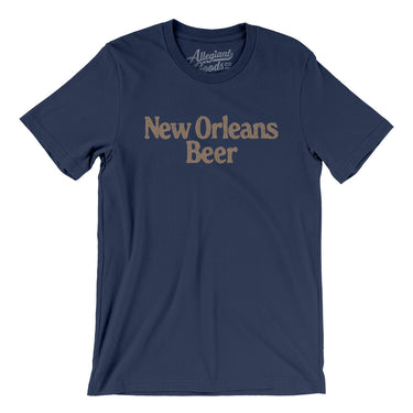 New Orleans Beer Men/Unisex T-Shirt-Navy-Allegiant Goods Co. Vintage Sports Apparel