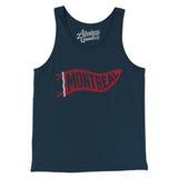 Montréal Pennant Men/Unisex Tank Top-Navy-Allegiant Goods Co. Vintage Sports Apparel