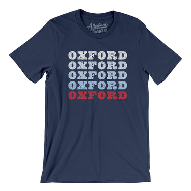 Oxford Repeat Men/Unisex T-Shirt-Navy-Allegiant Goods Co. Vintage Sports Apparel