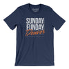 Sunday Funday Denver Men/Unisex T-Shirt-Navy-Allegiant Goods Co. Vintage Sports Apparel