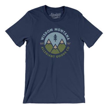 Wisdom Montana Retro Badge Men/Unisex T-Shirt-Allegiant Goods Co. Vintage Sports Apparel