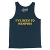 I've Been To Memphis Men/Unisex Tank Top-Navy-Allegiant Goods Co. Vintage Sports Apparel