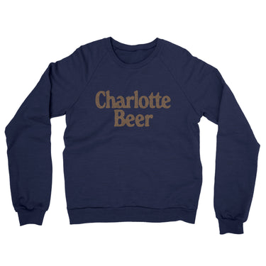 Charlotte Beer Midweight French Terry Crewneck Sweatshirt-Allegiant Goods Co. Vintage Sports Apparel