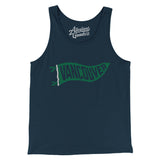 Vancouver Pennant Men/Unisex Tank Top-Navy-Allegiant Goods Co. Vintage Sports Apparel