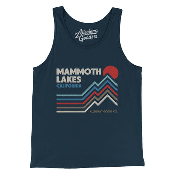 Mammoth Lakes California Men/Unisex Tank Top-Navy-Allegiant Goods Co. Vintage Sports Apparel