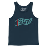 Seattle Pennant Men/Unisex Tank Top-Allegiant Goods Co. Vintage Sports Apparel