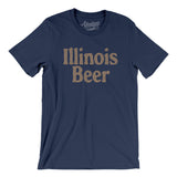 Illinois Beer Men/Unisex T-Shirt-Navy-Allegiant Goods Co. Vintage Sports Apparel