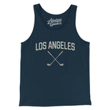 Los Angeles Golf Men/Unisex Tank Top-Navy-Allegiant Goods Co. Vintage Sports Apparel