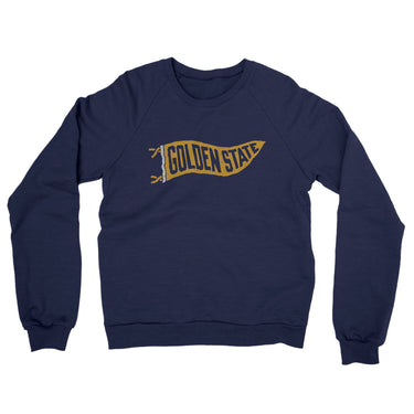 Golden State Pennant Midweight French Terry Crewneck Sweatshirt-Allegiant Goods Co. Vintage Sports Apparel