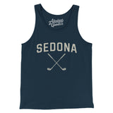 Sedona Golf Men/Unisex Tank Top-Navy-Allegiant Goods Co. Vintage Sports Apparel