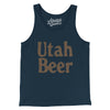 Utah Beer Men/Unisex Tank Top-Navy-Allegiant Goods Co. Vintage Sports Apparel