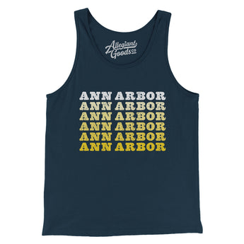 Ann Arbor Repeat Men/Unisex Tank Top-Allegiant Goods Co. Vintage Sports Apparel