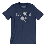 Illinois Pickleball Men/Unisex T-Shirt-Navy-Allegiant Goods Co. Vintage Sports Apparel